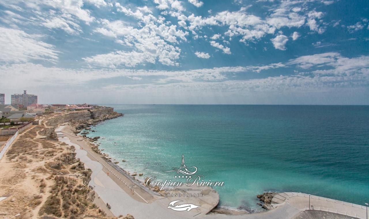 Caspian Riviera Grand Palace Hotel Aktau  Exteriör bild Aerial view of the bay