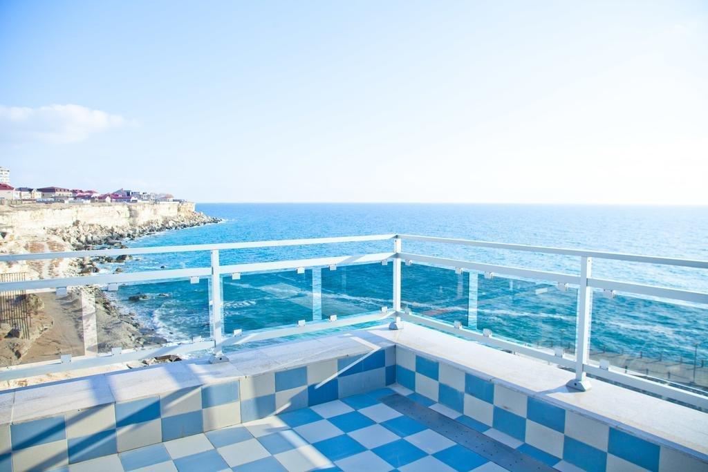 Caspian Riviera Grand Palace Hotel Aktau  Exteriör bild View of the sea from the lighthouse